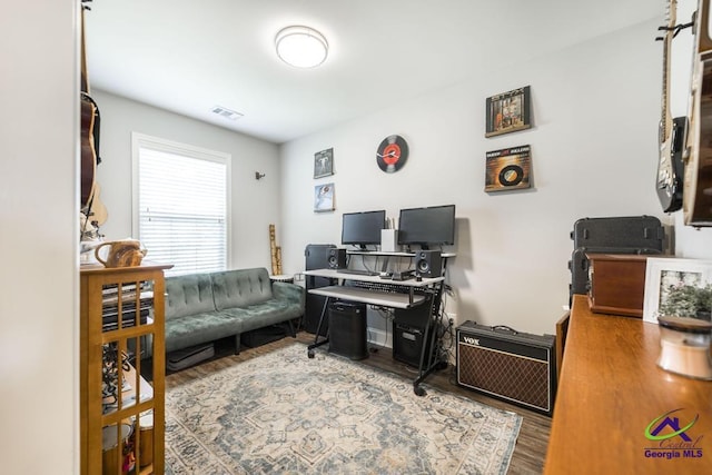 306 Gibson Cir, Kathleen, GA 31047 - office with wood finished floors