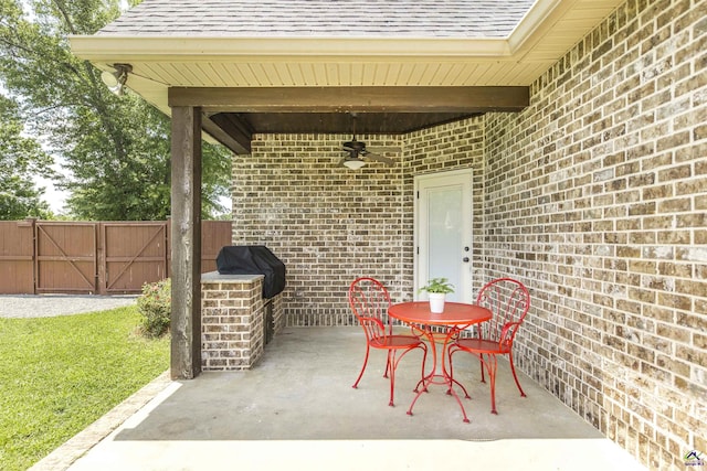 301 Vinings Place Dr, Warner Robins, GA 31088 - view of patio with grilling area and a gate