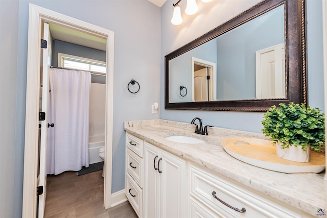 240 Woodlands Blvd, Kathleen, GA 31047 - bathroom with vanity and shower / tub combo with curtain