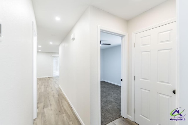 804 Arrowhead Trl, Warner Robins, GA 31088 - corridor featuring light wood-type flooring and recessed lighting
