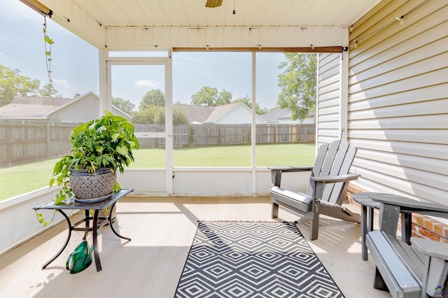 413 Madison Place Parkway, Byron, GA 31008 - sunroom / solarium featuring plenty of natural light and ceiling fan