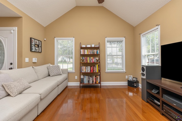 413 Madison Place Parkway, Byron, GA 31008 - living room with wood finished floors and vaulted ceiling