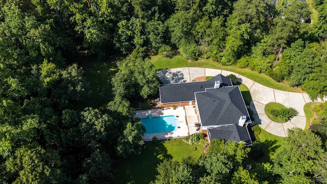 228 Lagrange Ct, Macon, GA 31210 - aerial view of property and surrounding area with a pool