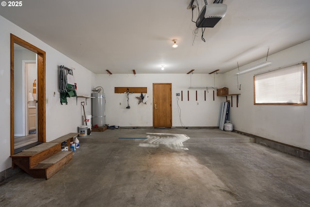 2131 Beach Loop Dr, Bandon, OR 97411 - garage featuring secured water heater and a garage door opener