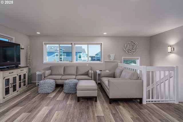 2131 Beach Loop Dr, Bandon, OR 97411 - living area with recessed lighting and wood finished floors