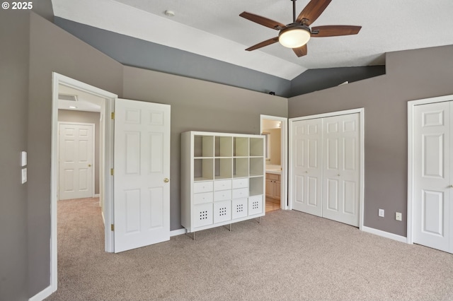 1705 SE 111th Ct, Vancouver, WA 98664 - unfurnished bedroom with vaulted ceiling, carpet, visible vents, and baseboards