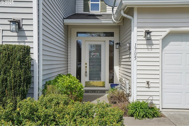 1705 SE 111th Ct, Vancouver, WA 98664 - entrance to property with an attached garage and a shingled roof