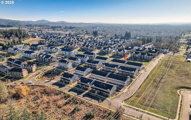 16156 NW Pristine Ln, Portland, OR 97229 - aerial view of property's location featuring mountains