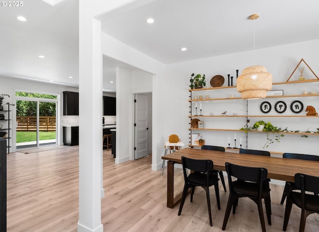 28009 NE Thompson Cir, Yacolt, WA 98675 - dining space with light wood-type flooring and recessed lighting