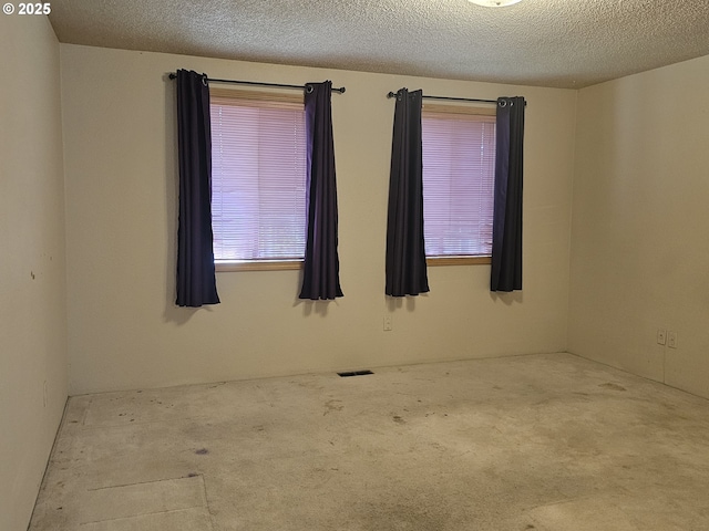 710 E Quince Ave, Hermiston, OR 97838 - empty room featuring wooden walls, a skylight, carpet floors, a textured ceiling, and a fireplace with flush hearth