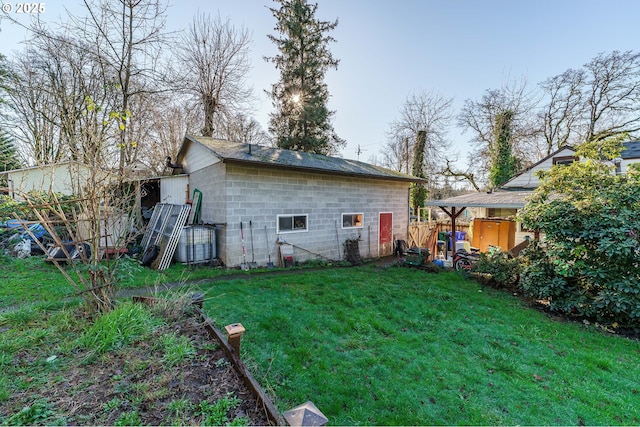 17770 SE Cook St, Milwaukie, OR 97267 - back of house with concrete block siding