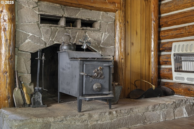 detailed view of heating unit