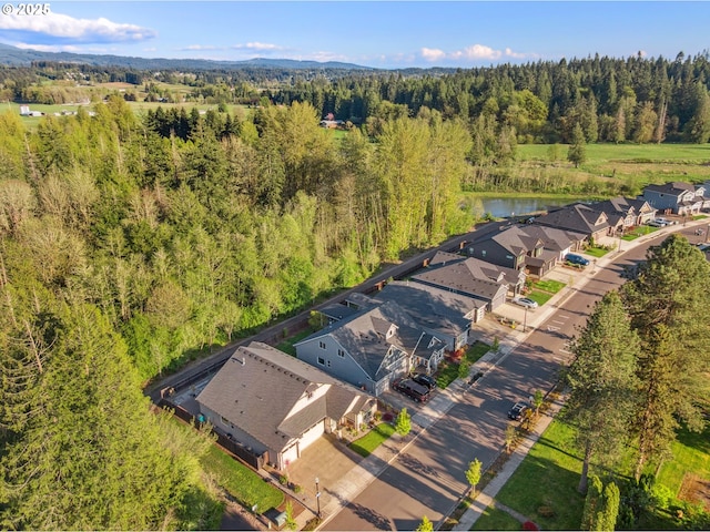 aerial view with a view of trees