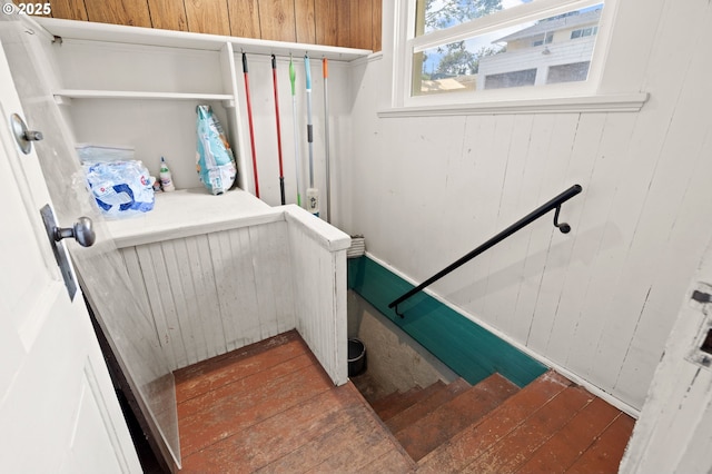 322 W C St, Rainier, OR 97048 - stairs with wood finished floors
