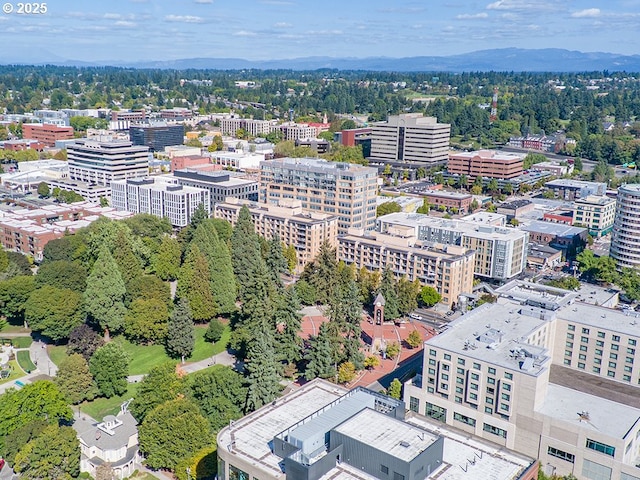 birds eye view of property featuring a view of city