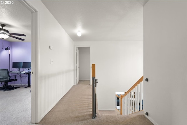 11716 NE 42nd Ct, Vancouver, WA 98686 - hall with an upstairs landing, carpet, and a desk