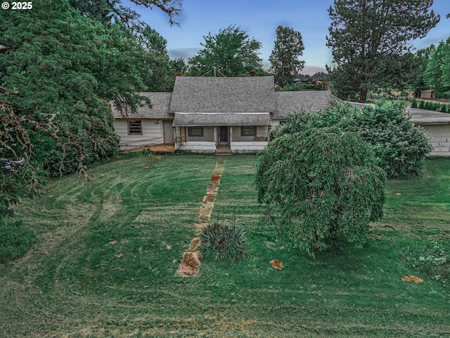 7008 SE 302nd Ave, Gresham, OR 97080 - view of front of house with a front lawn and a shingled roof