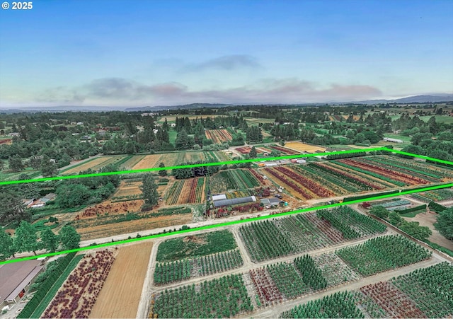 7008 SE 302nd Ave, Gresham, OR 97080 - view of rural area with extensive farmland and property parcel outlined