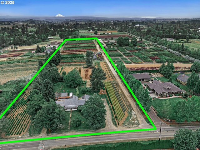 7008 SE 302nd Ave, Gresham, OR 97080 - view of rural area featuring extensive farmland and property parcel outlined