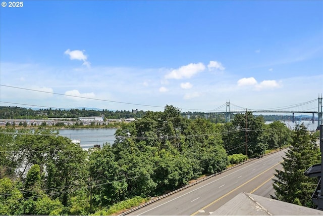 9183 NW Germantown Rd, Portland, OR 97231 - water view with a notable bridge