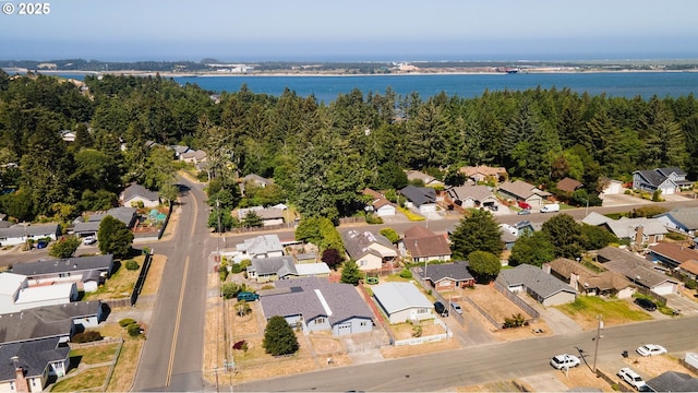 1366 Lakeshore Dr, Coos Bay, OR 97420 - aerial view of property's location with nearby suburban area and a nearby body of water