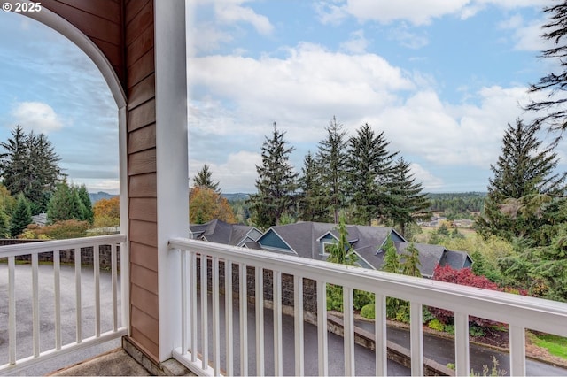 view of balcony