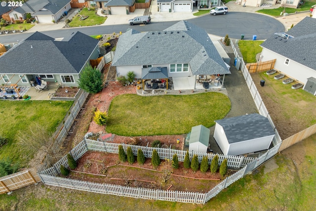 birds eye view of property