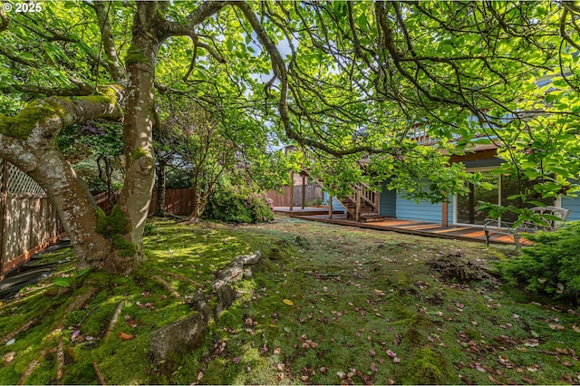 725 N 9th St, Coos Bay, OR 97420 - view of yard with a deck