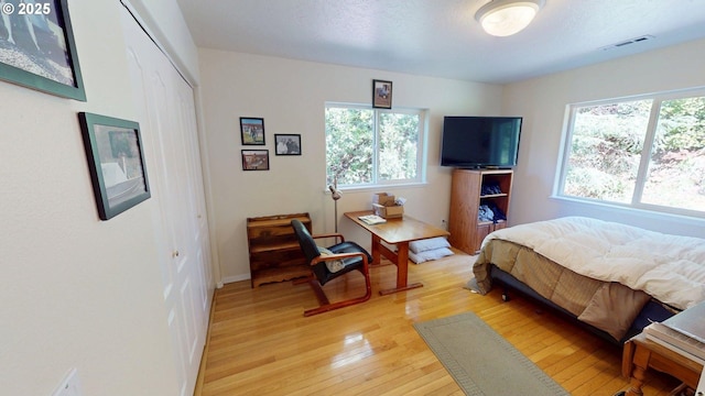 94342 Gauntlett St, Gold Beach, OR 97444 - bedroom with light wood-type flooring and a closet
