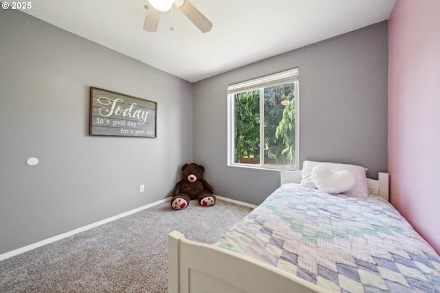 23295 SW Cascade Pl, Sherwood, OR 97140 - carpeted bedroom with baseboards and ceiling fan