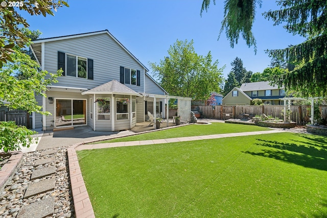 23295 SW Cascade Pl, Sherwood, OR 97140 - back of property featuring a patio