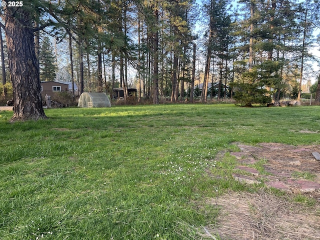 25821 Jeans Rd, Veneta, OR 97487 - view of yard featuring an outbuilding
