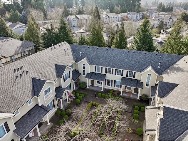 drone / aerial view featuring a residential view