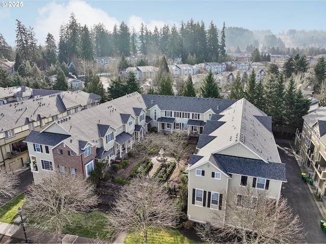 drone / aerial view featuring a residential view