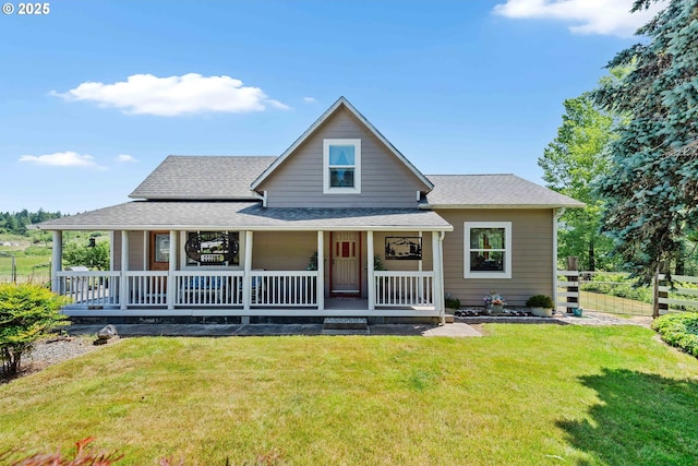 96863 Sitkum Ln, Myrtle Point, OR 97458 - country-style home with a porch and roof with shingles