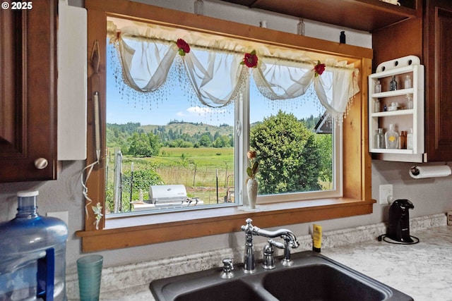 96863 Sitkum Ln, Myrtle Point, OR 97458 - kitchen view of a sink and light countertops