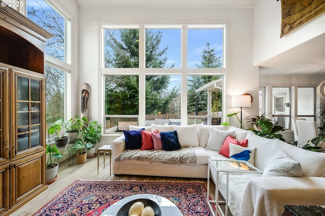 view of sunroom / solarium