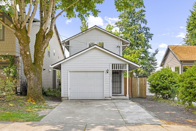 9206 N Smith St, Portland, OR 97203 - traditional-style home with a garage and concrete driveway