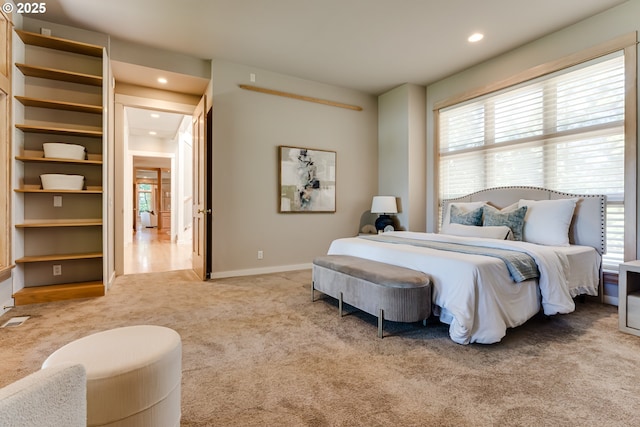 2405 Blacktail Dr, Eugene, OR 97405 - bedroom with carpet flooring, multiple windows, recessed lighting, and baseboards