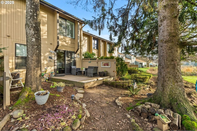 rear view of property with a patio