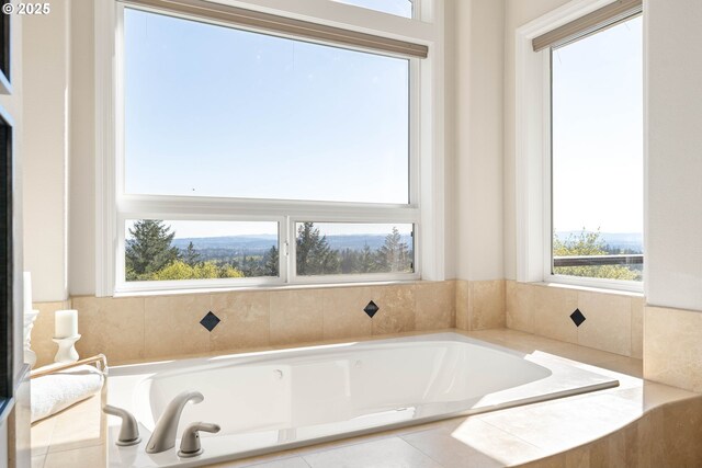 full bath with a bath