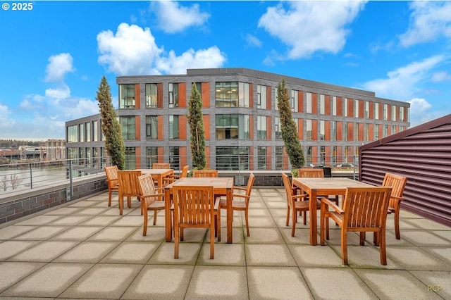 view of patio with outdoor dining space