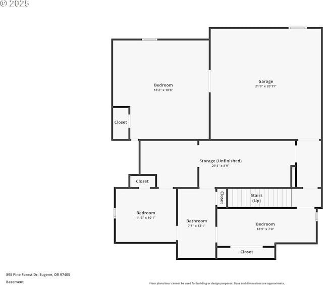 895 Pine Forest Dr, Eugene, OR 97405 - floor plan / room layout