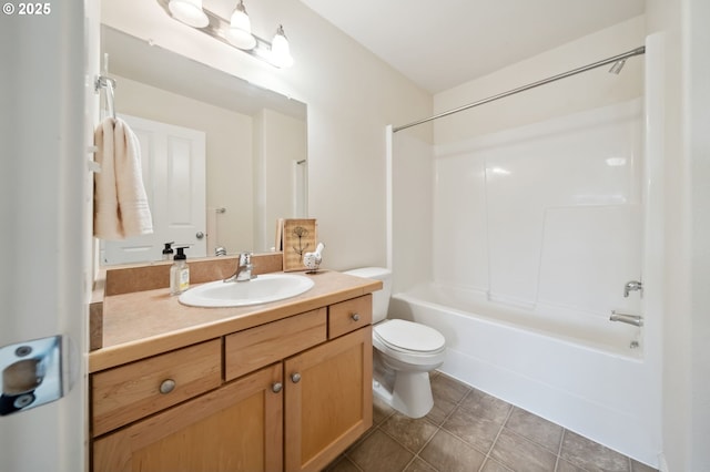 7612 NE 34th Ave Unit A8, Vancouver, WA 98665 - full bath with toilet, vanity, tile patterned floors, and tub / shower combination
