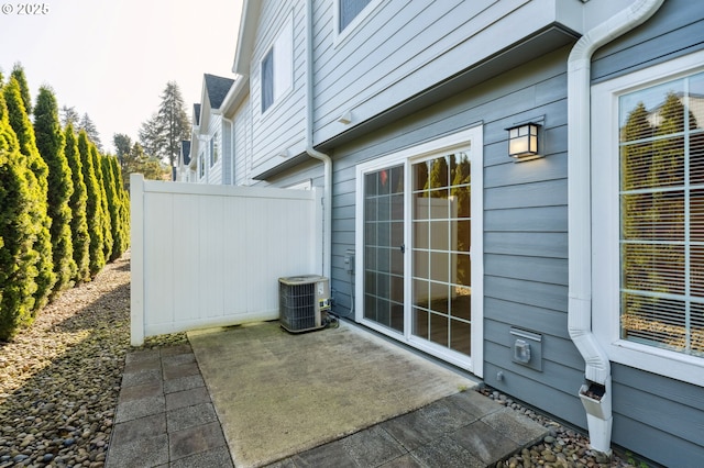 7612 NE 34th Ave Unit A8, Vancouver, WA 98665 - view of patio / terrace featuring fence and cooling unit