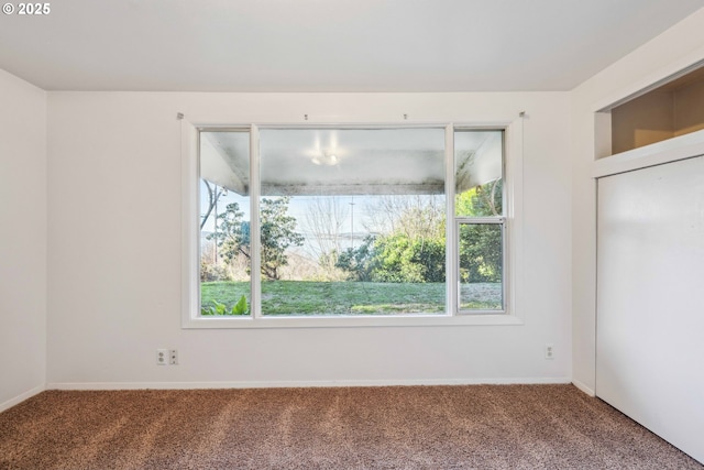 view of carpeted empty room