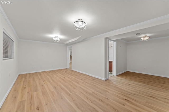 9150 SW Salmon St, Portland, OR 97225 - unfurnished room featuring crown molding and light wood-style flooring