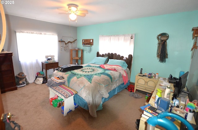 46083 Adams Rd, Pendleton, OR 97801 - bedroom featuring carpet flooring and ceiling fan