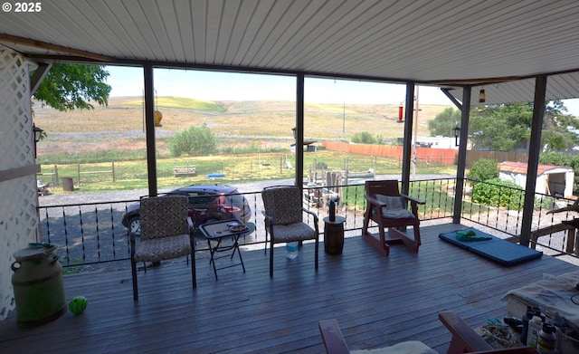 46083 Adams Rd, Pendleton, OR 97801 - sunroom / solarium with a rural view and a mountain view