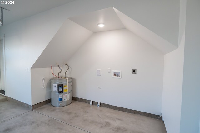 124 65th Pl, Springfield, OR 97478 - washroom featuring hookup for an electric dryer, hookup for a washing machine, and secured water heater
